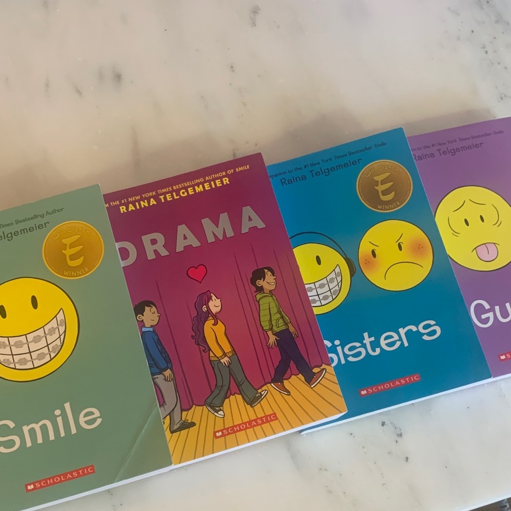 Raina Telgemeier Colorful Graphic Novels Collection